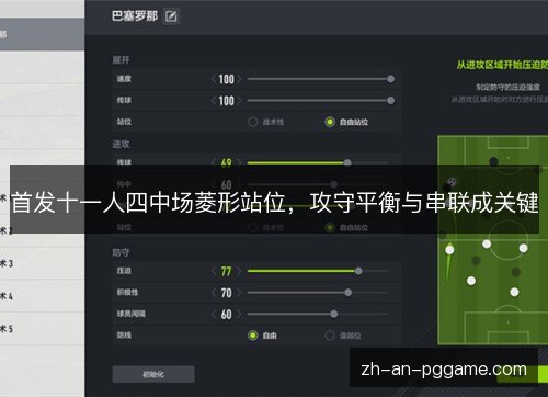 首发十一人四中场菱形站位，攻守平衡与串联成关键